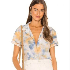 Junk Food Ana Cropped Tie Dye Shirt